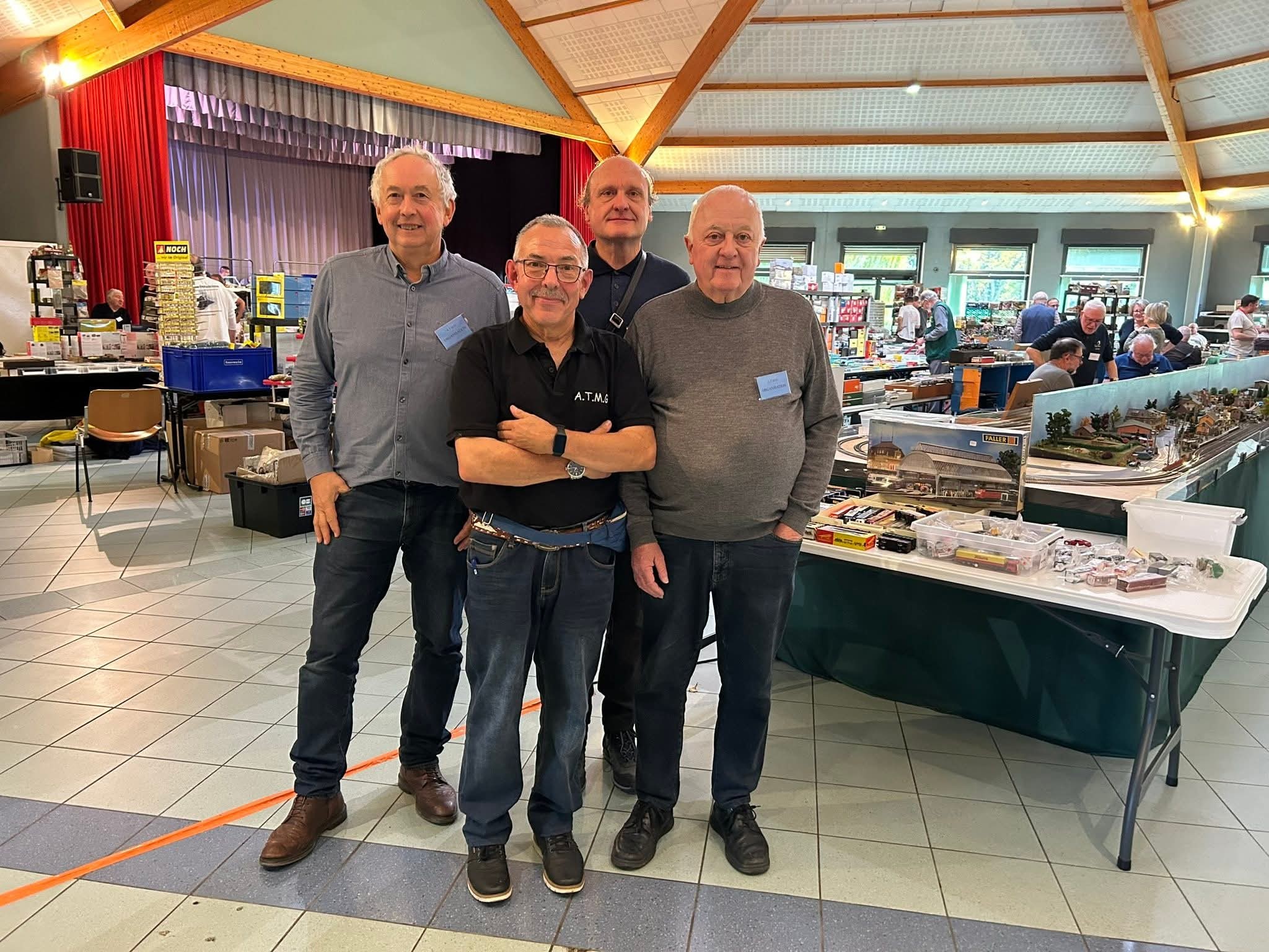 Bruno, René, Thierry et notre Président Claude Toulouse 